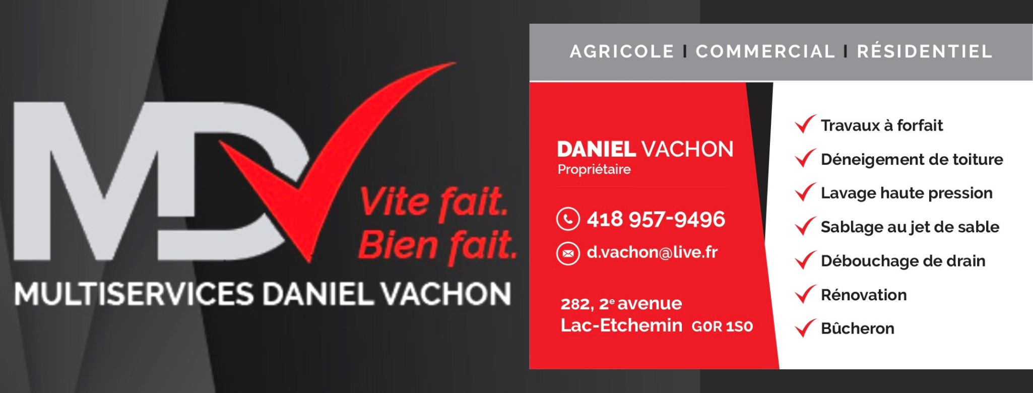 Travaux à Forfaits à Lévis